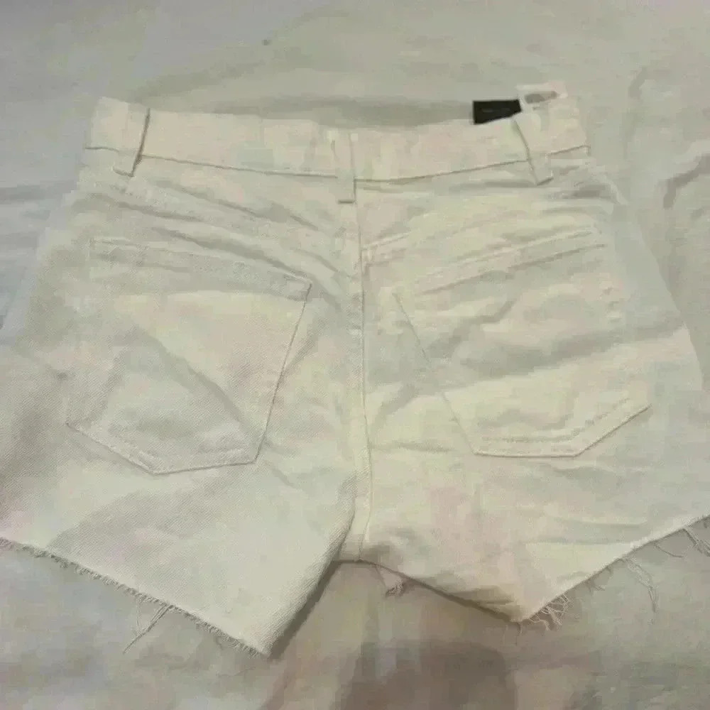 Reformation Charlie High Rise White Jean short NWT - Picture 9 of 9